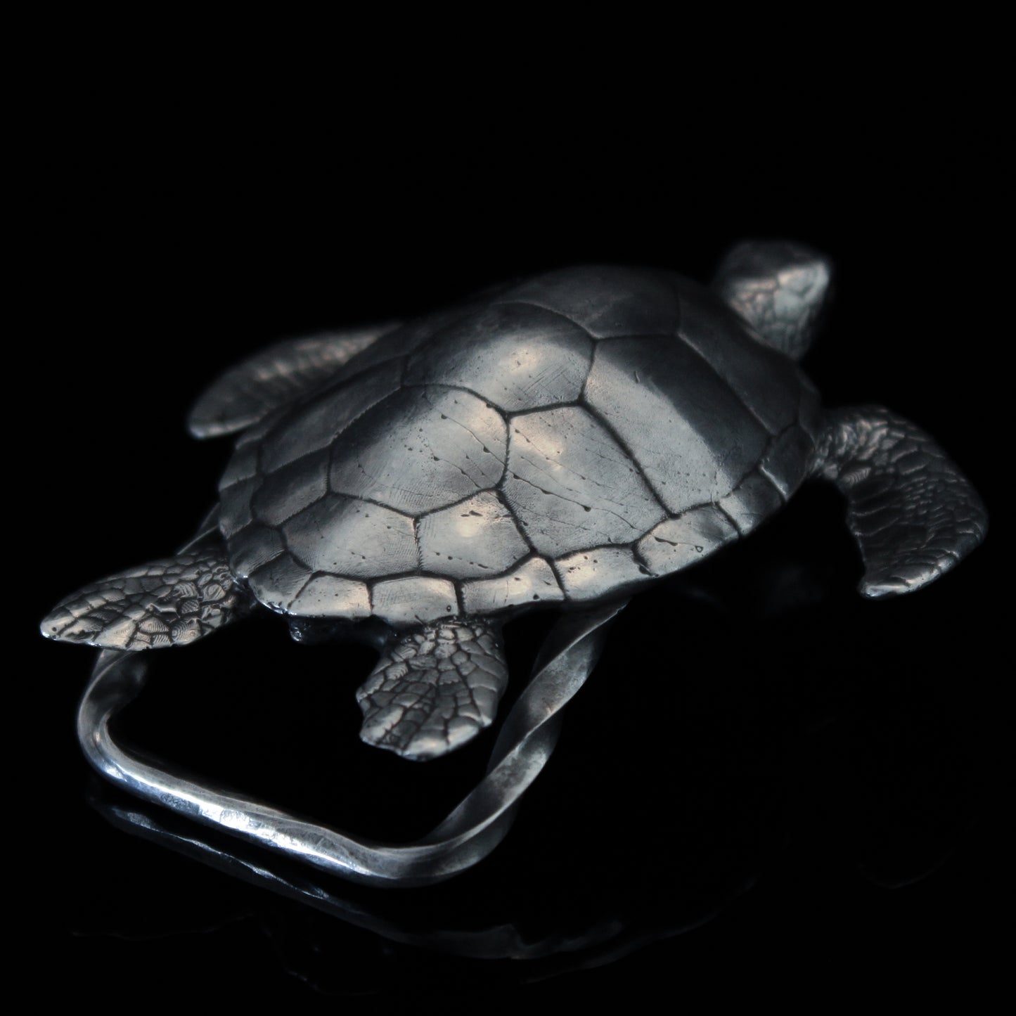 Silver Sea Turtle Buckle