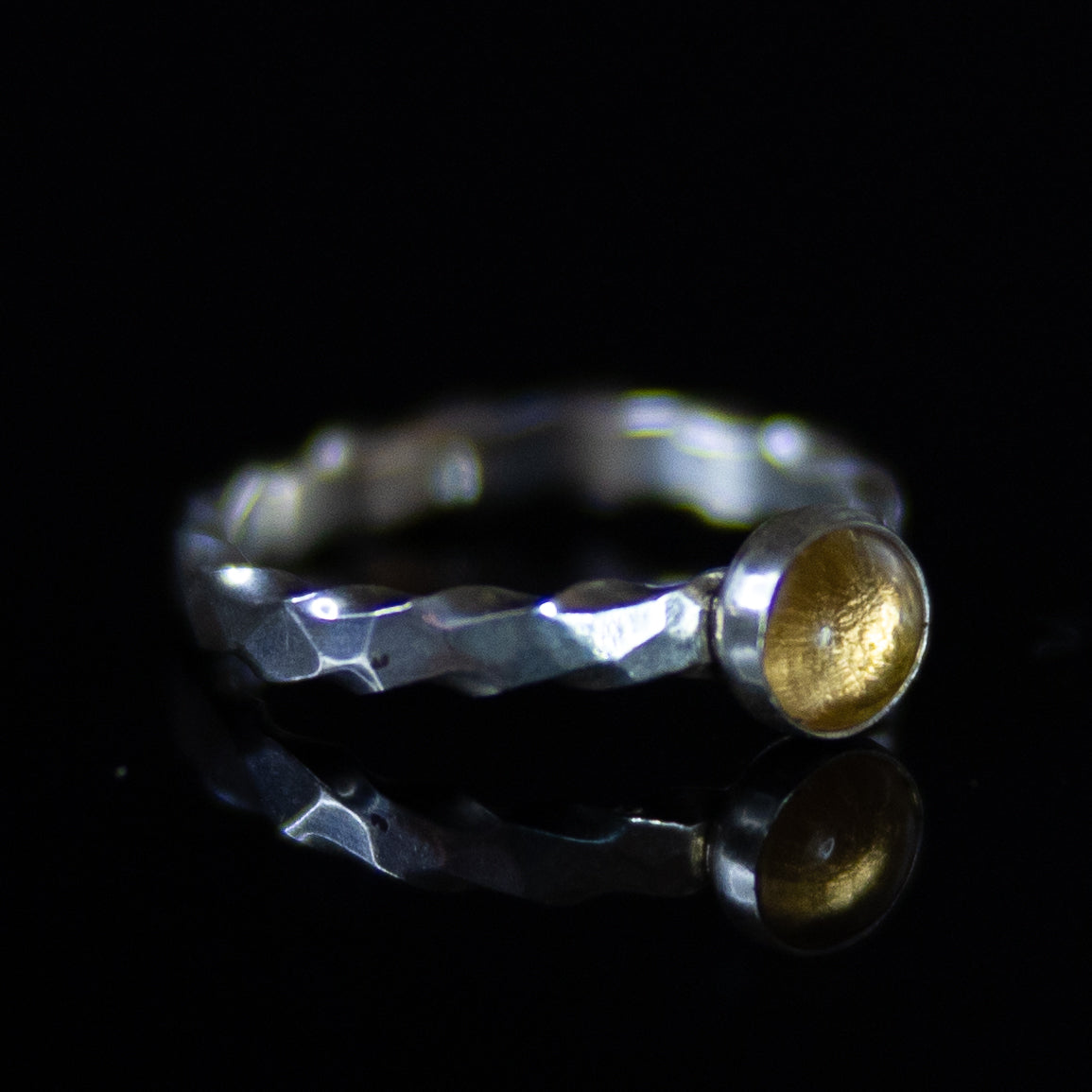 Citrine accent ring