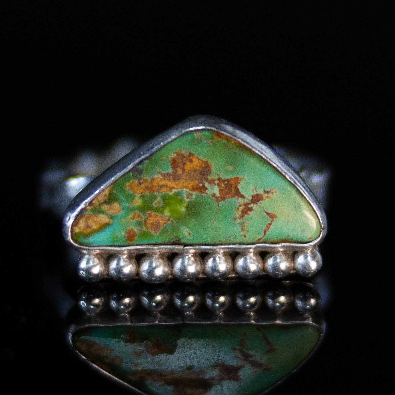 Triangle Turquoise Statement Ring