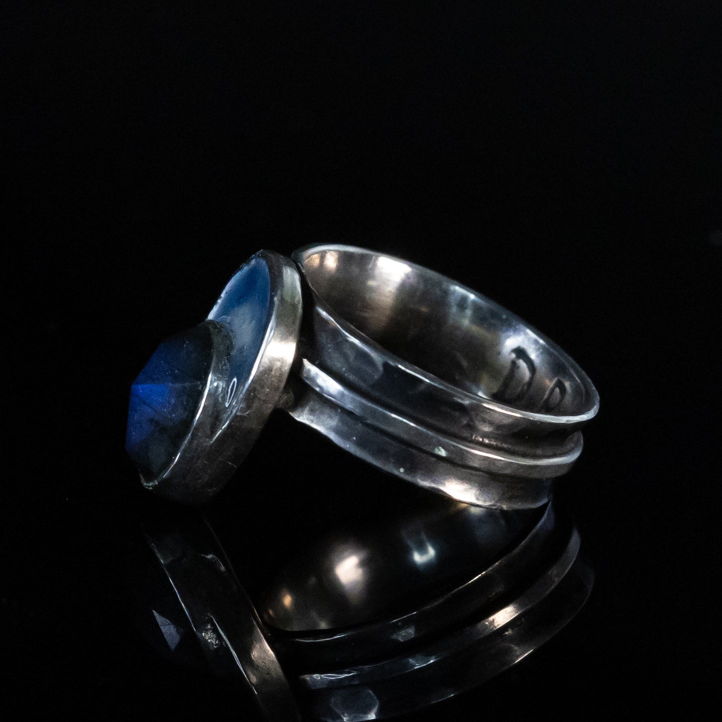 Labradorite Enamel Ring