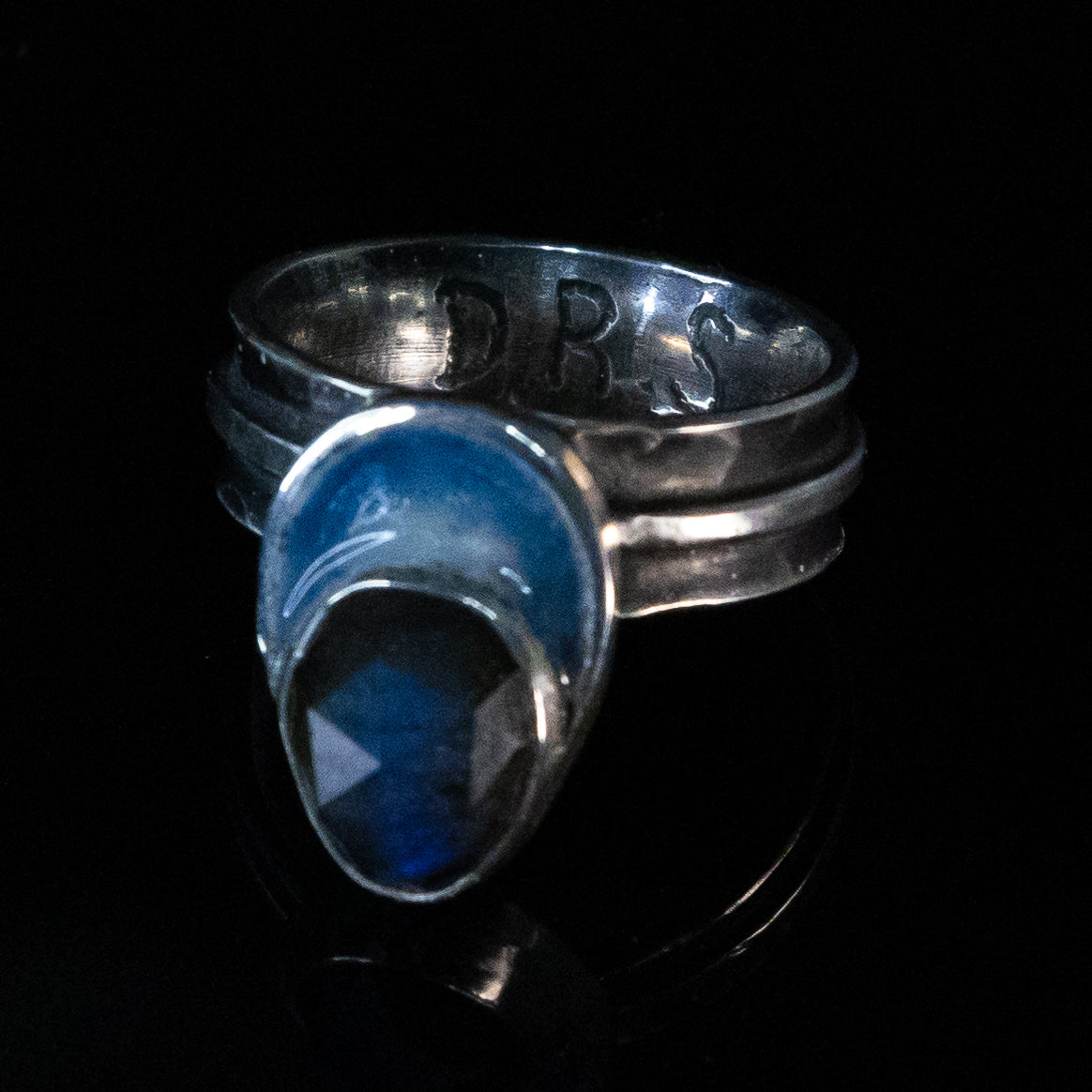 Labradorite Enamel Ring