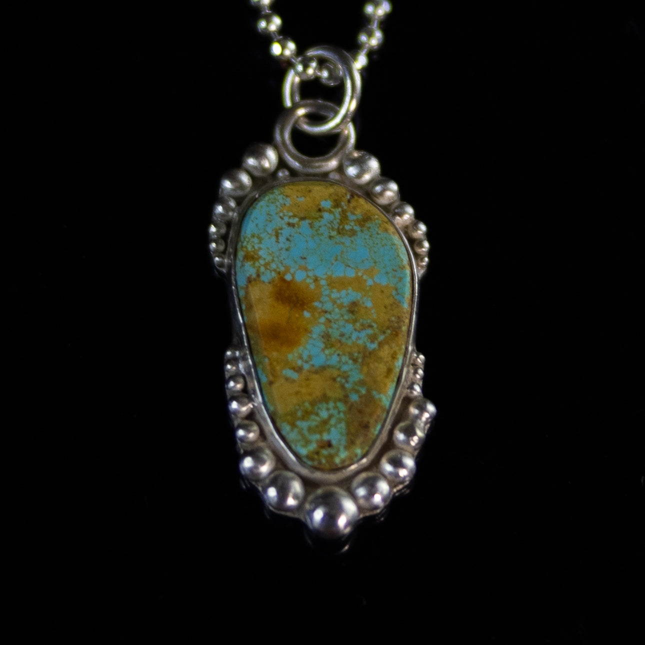 Granulated Turquoise Pendant