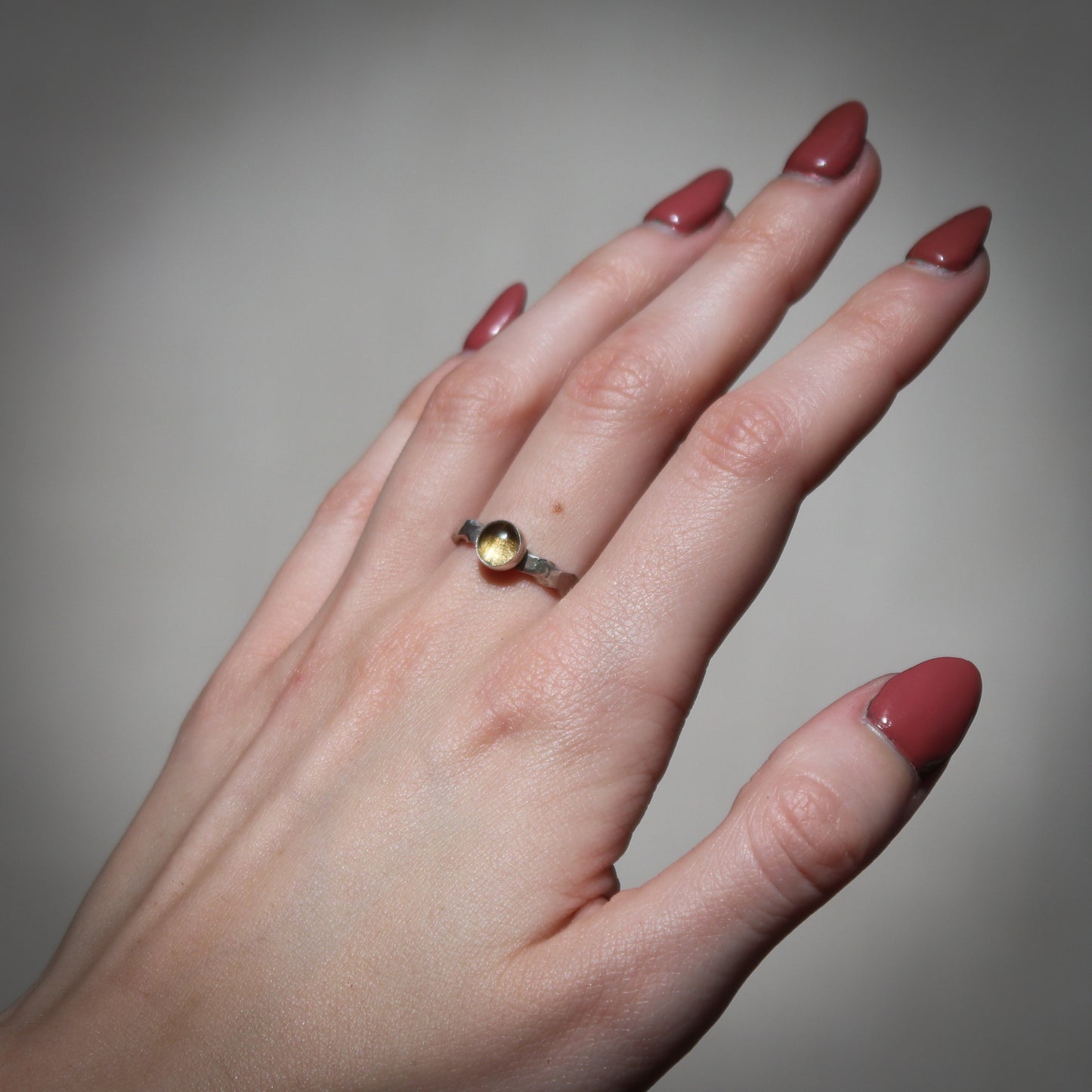 Citrine accent ring