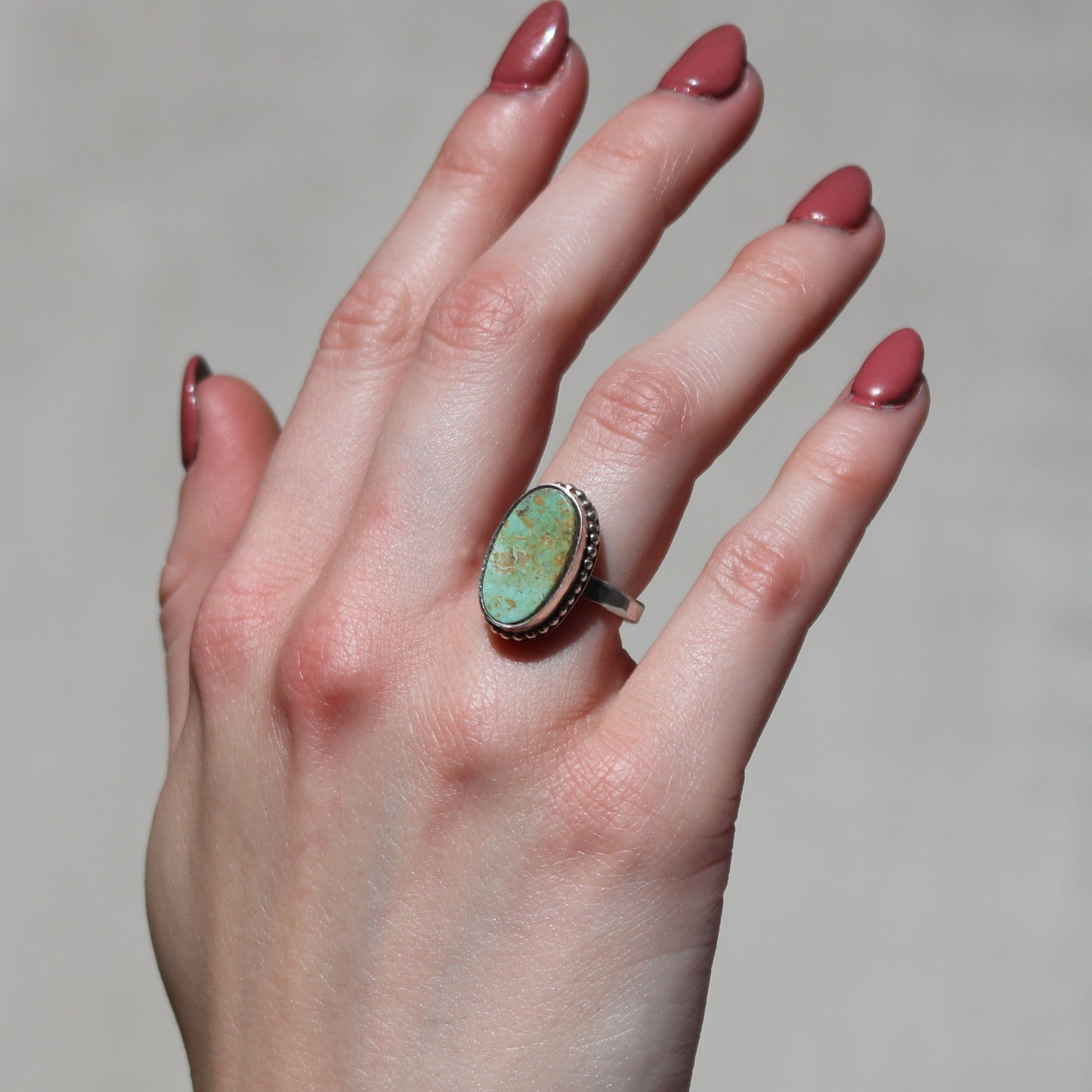 Oval Turquoise Statement Ring