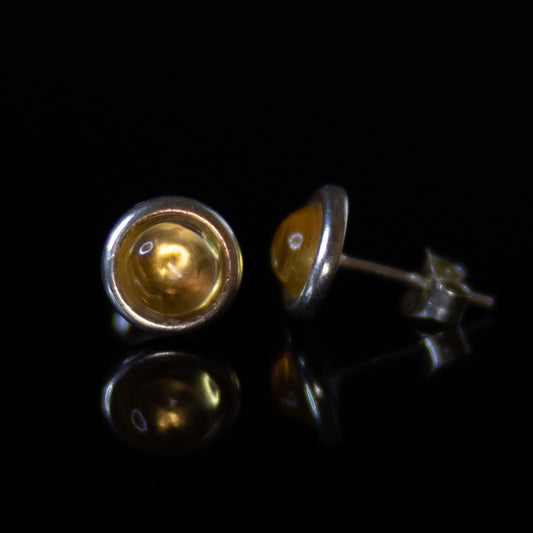 Citrine Stud Earrings