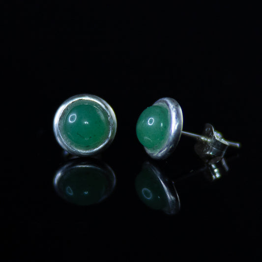 Aventurine Stud Earrings