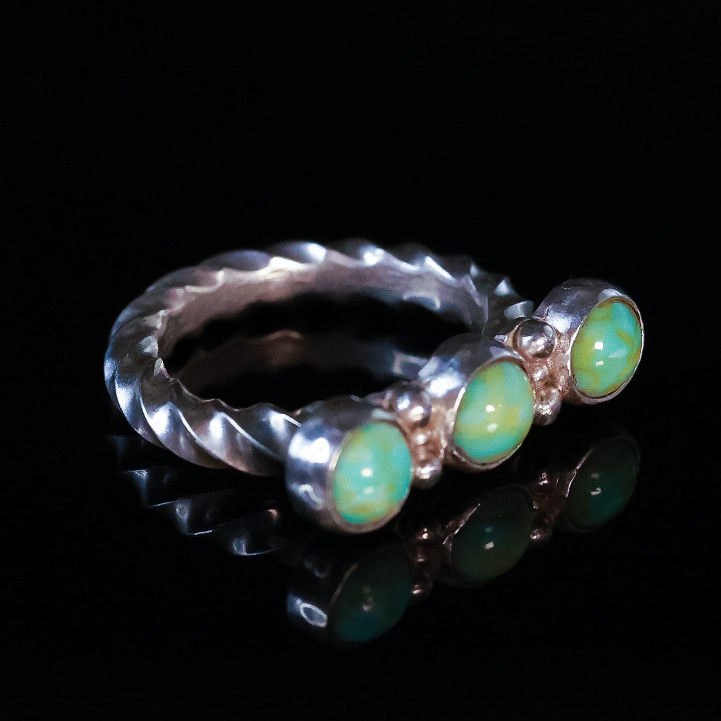 Sphere Trio Turquoise Statement Ring