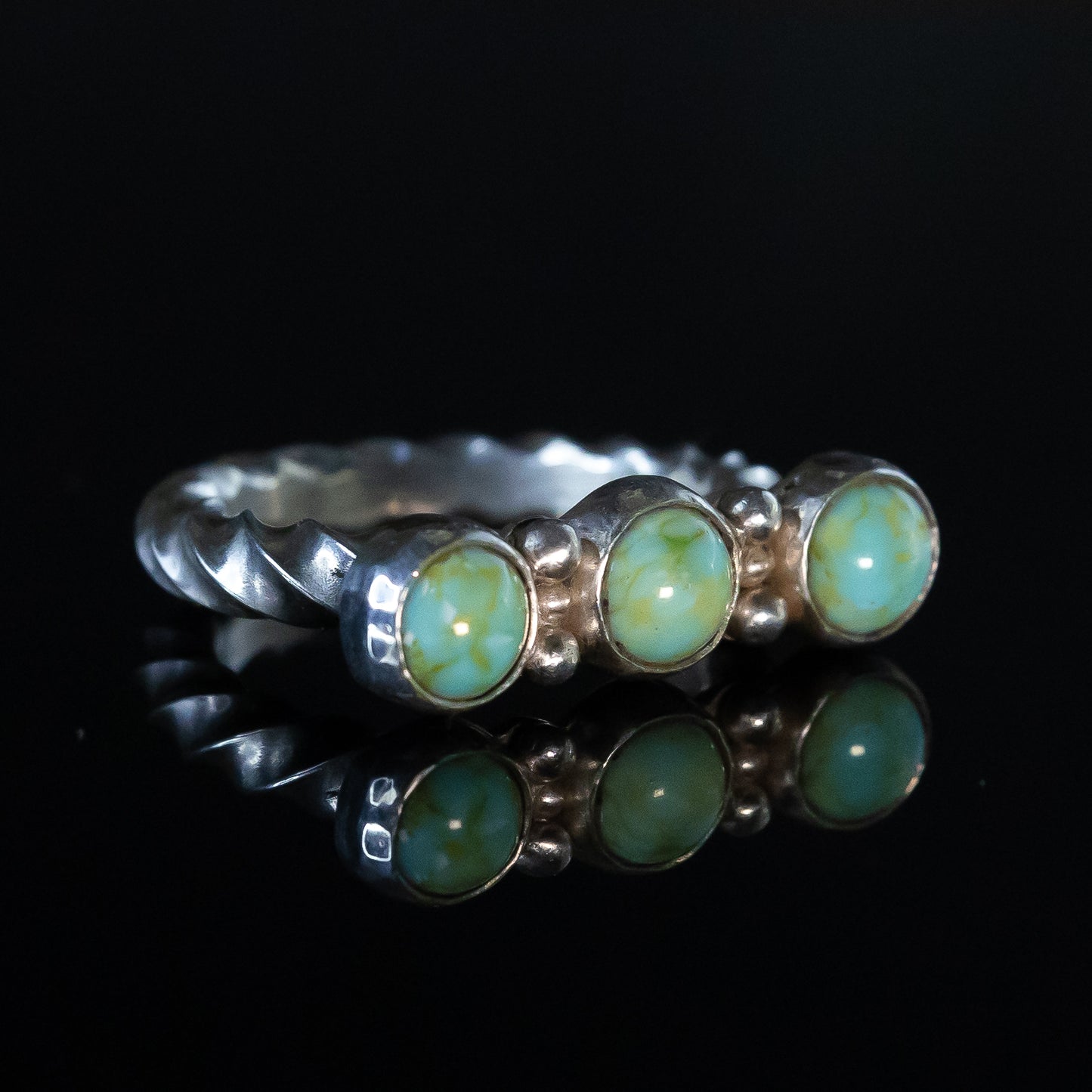 Sphere Trio Turquoise Statement Ring