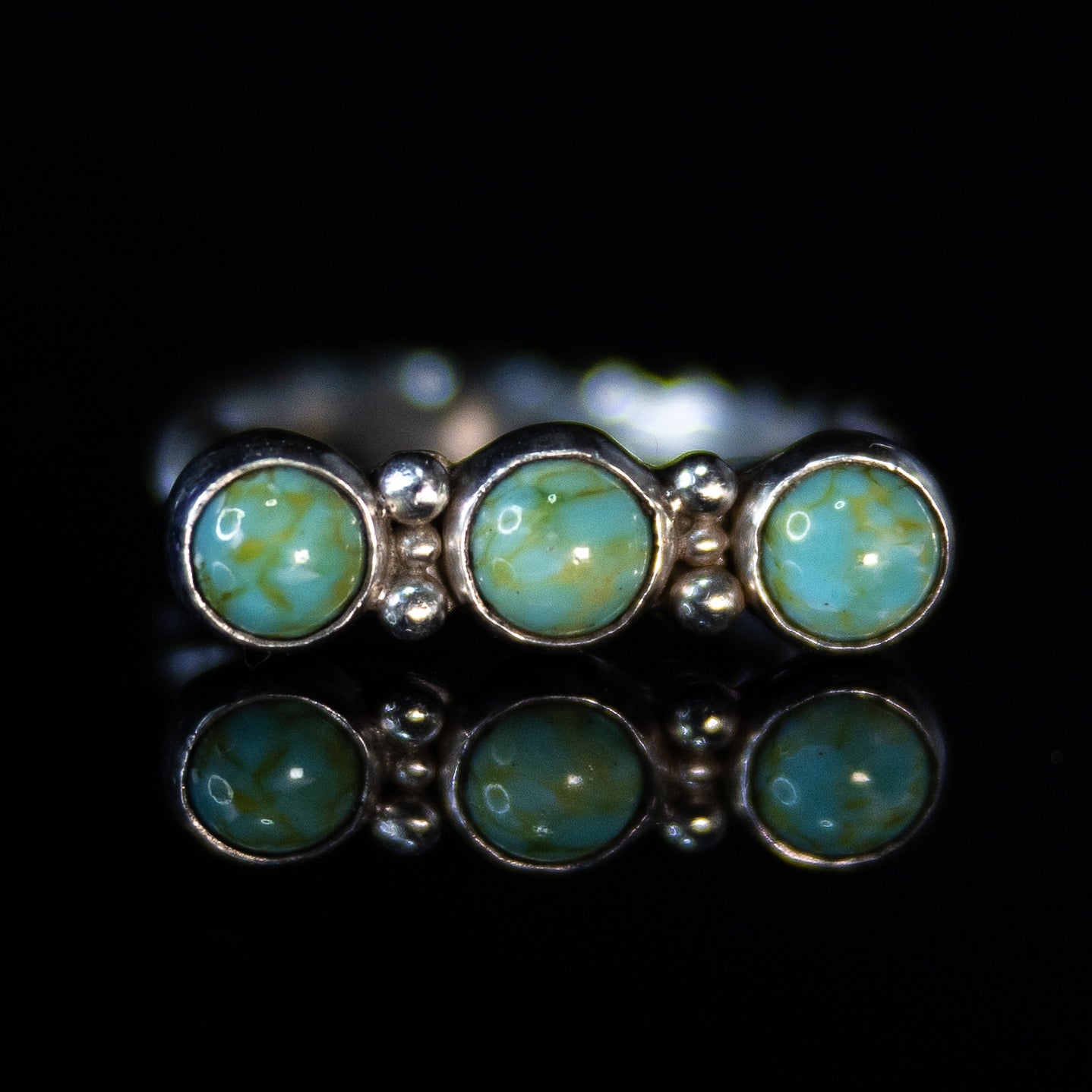 Sphere Trio Turquoise Statement Ring